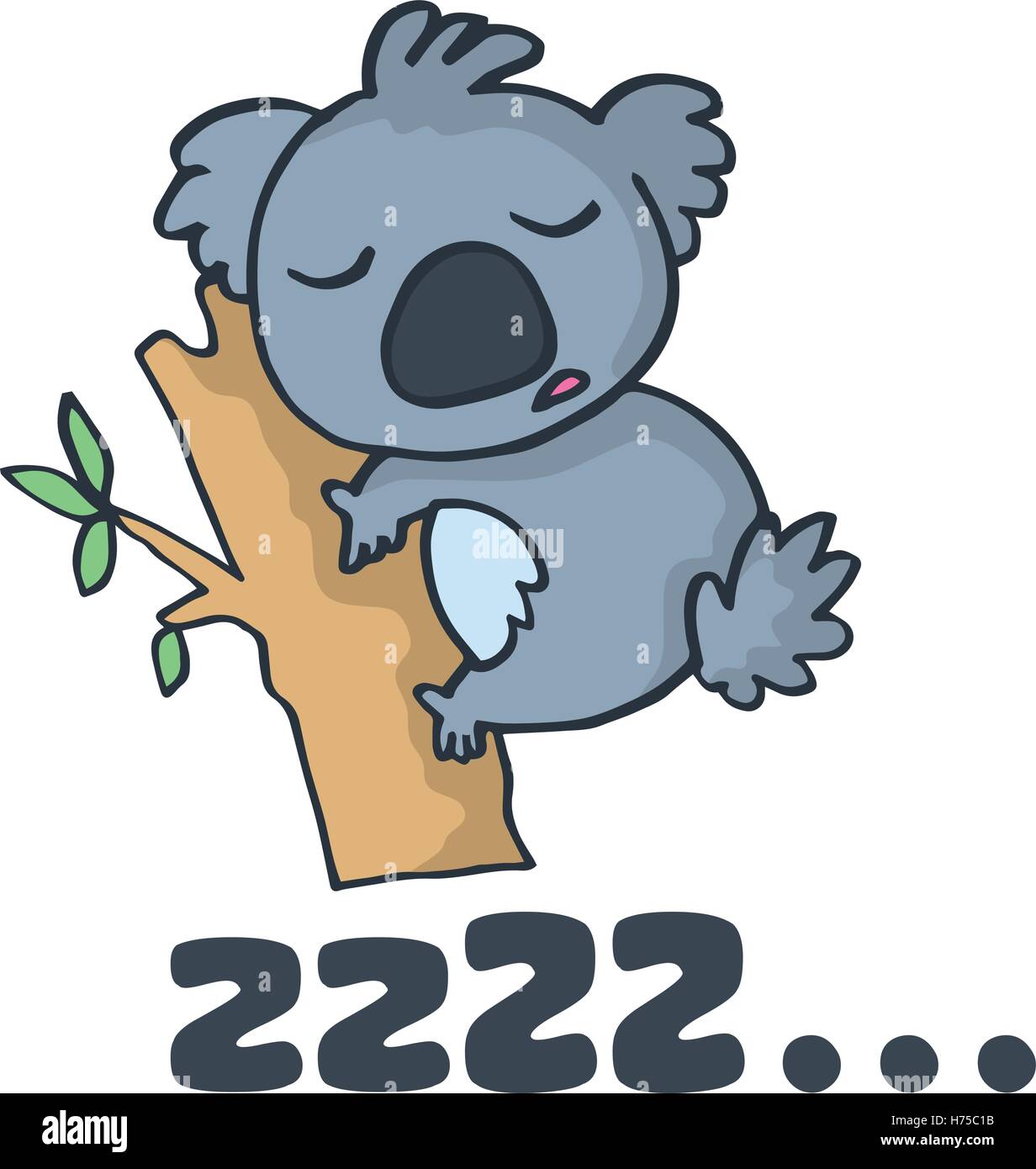 cute koala for t-shirt design vector illustration Stock Vector Image ...