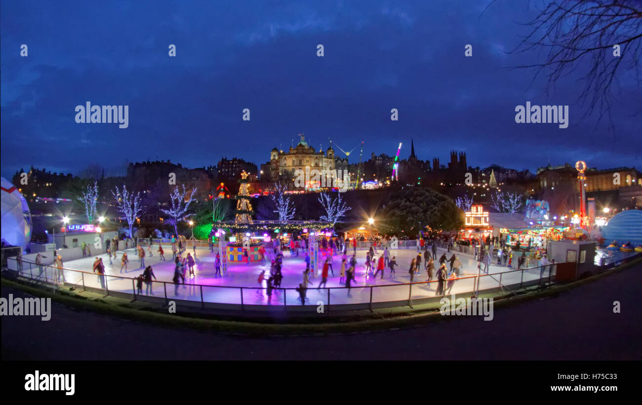 Edinburgh's Hogmanay Christmas Princes Gardens festival ice skating