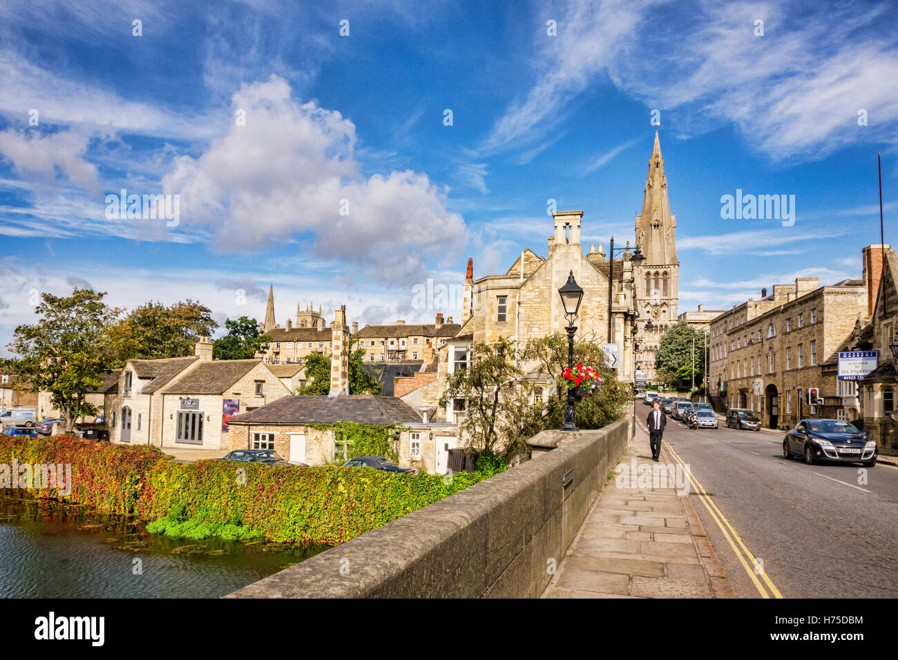 St Mary's Bridge, Stamford, Lincolnshire Stock Photo