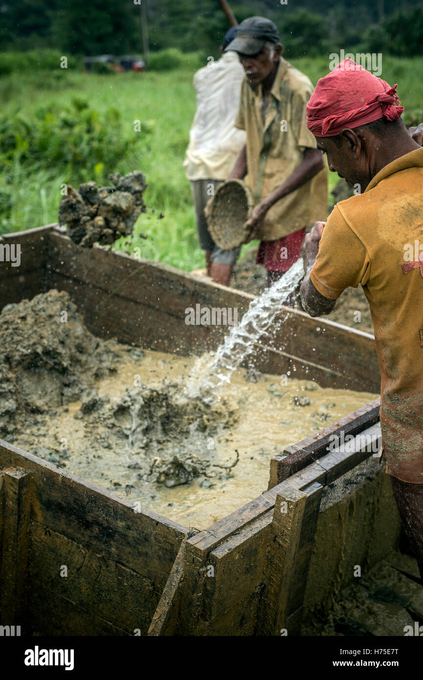 Gem Mining, Sri Lanka Stock Photo Alamy