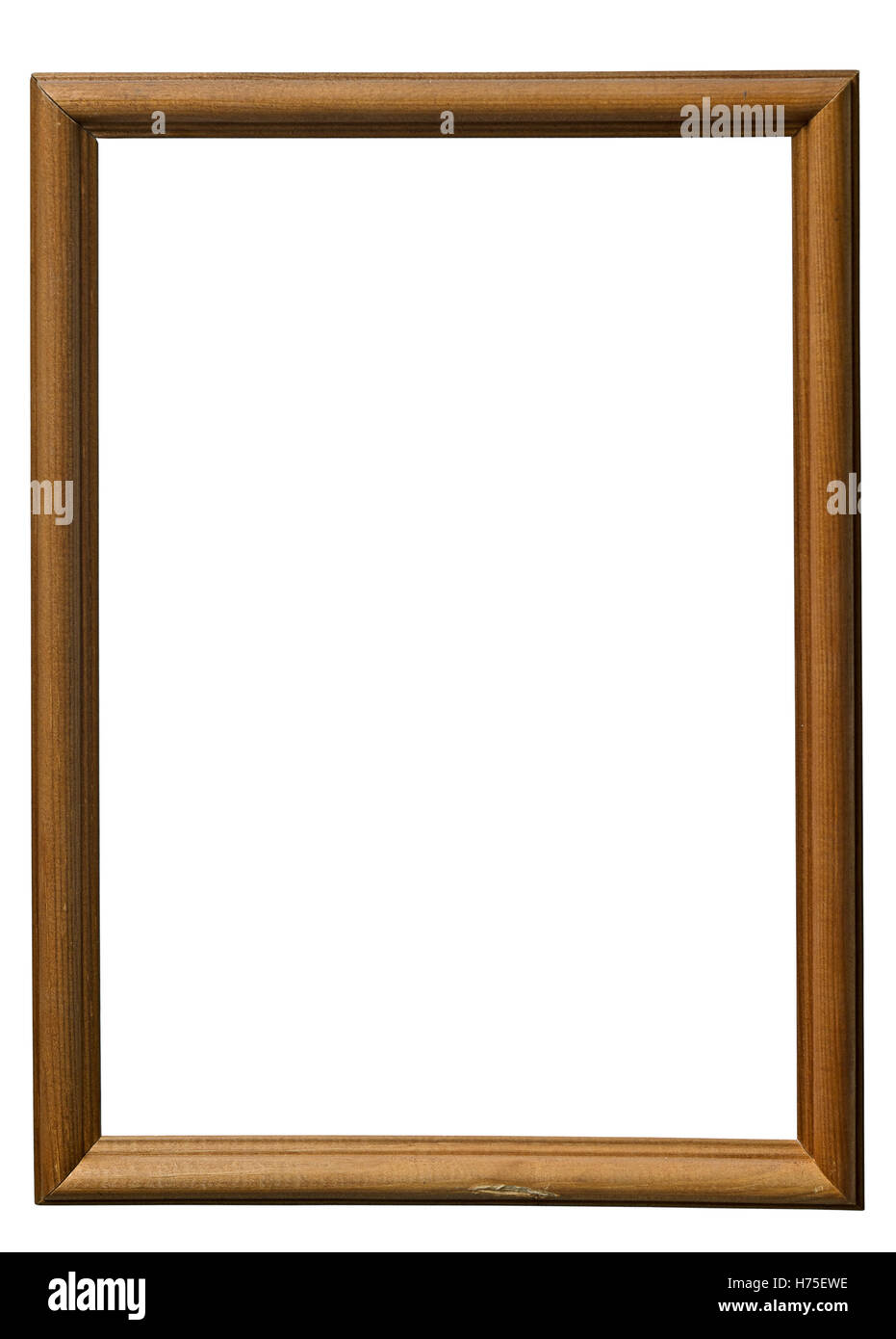 wooden frame isolated on white background Stock Photo - Alamy