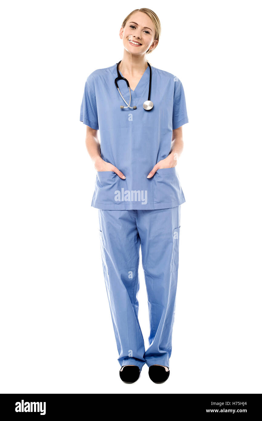 doctor physician medic medical practicioner woman laugh laughs laughing twit giggle smile smiling laughter laughingly smilingly Stock Photo