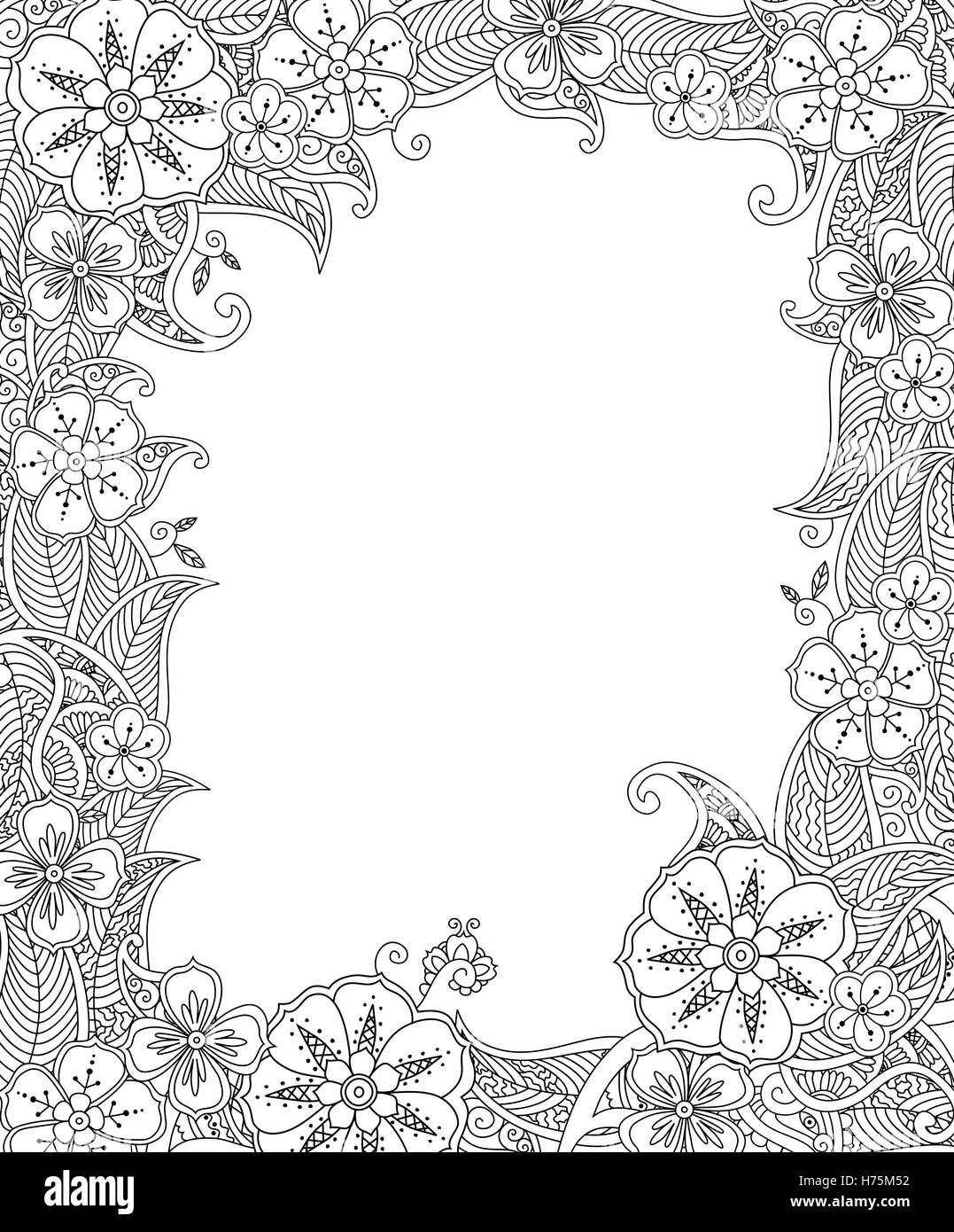 Zentangle inspired hi-res stock photography and images - Alamy