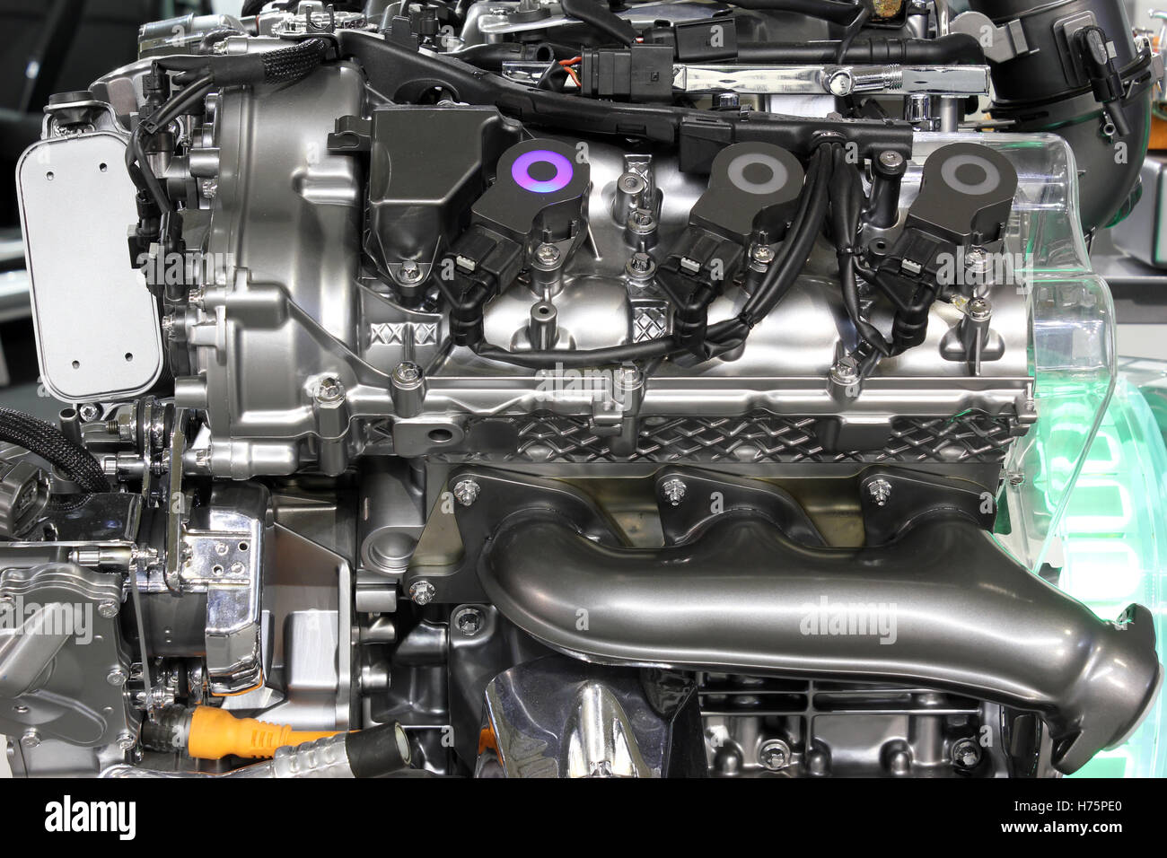 car hybrid engine new technology Stock Photo