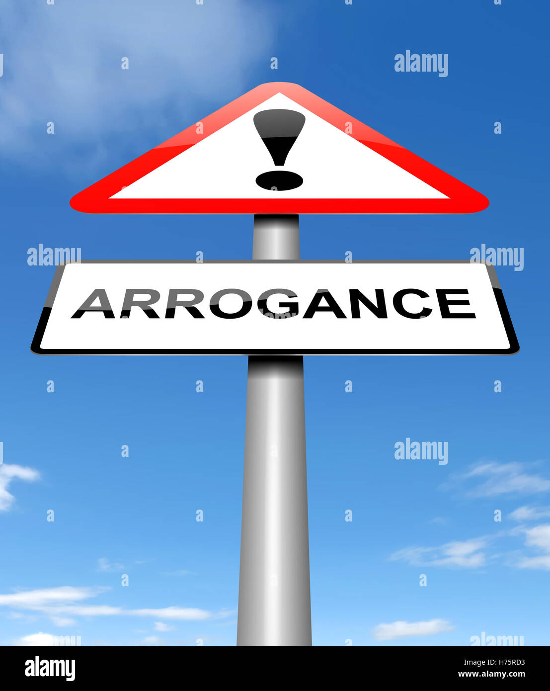 Arrogance concept. Stock Photo