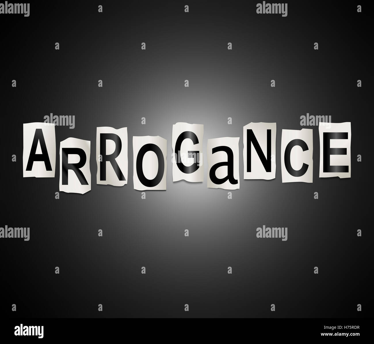 Arrogance. Stock Photo
