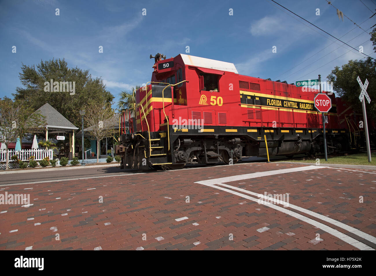 Mount Dora Florida USA A freight pulling passing through the