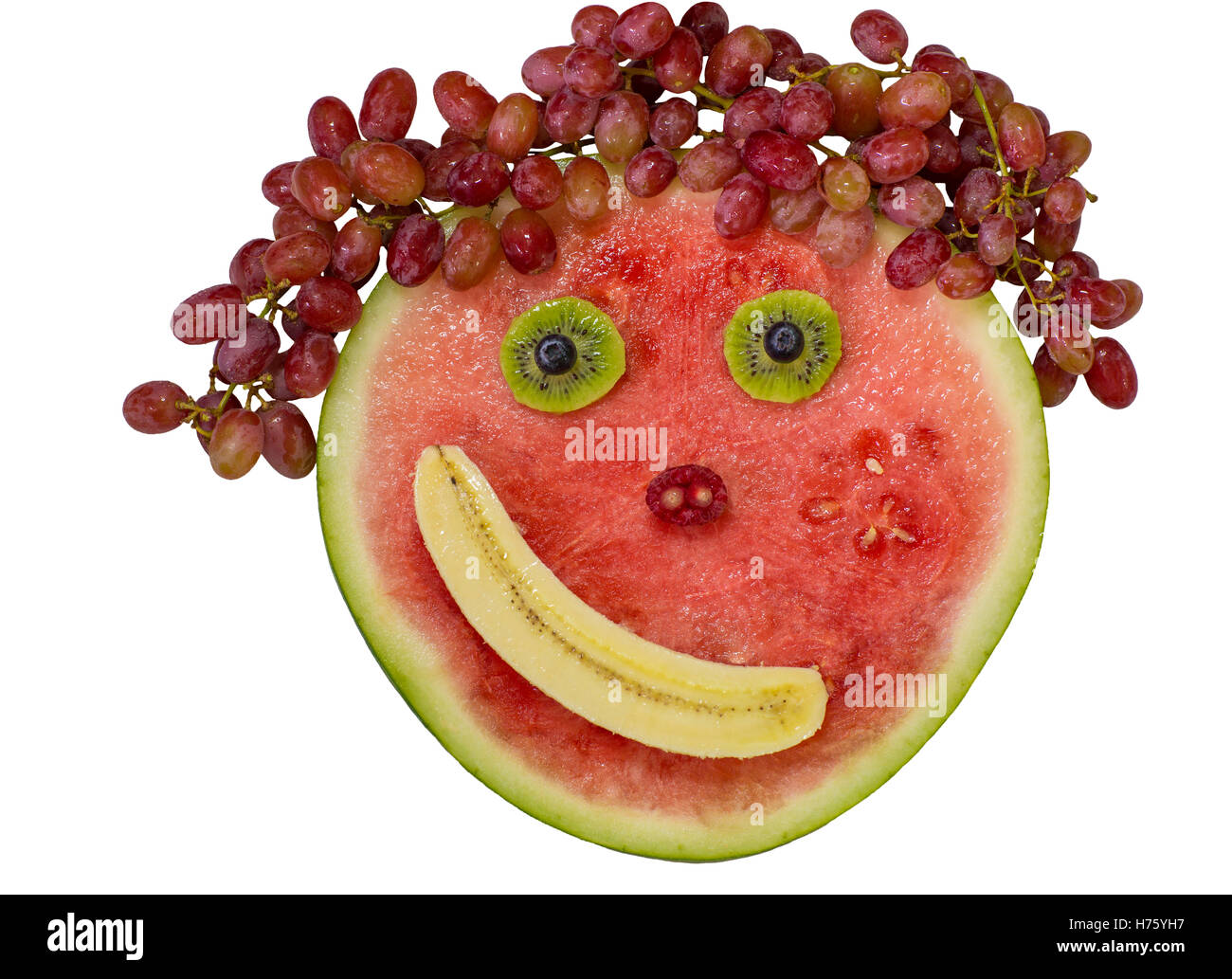 Happy Fruit Stock Photo