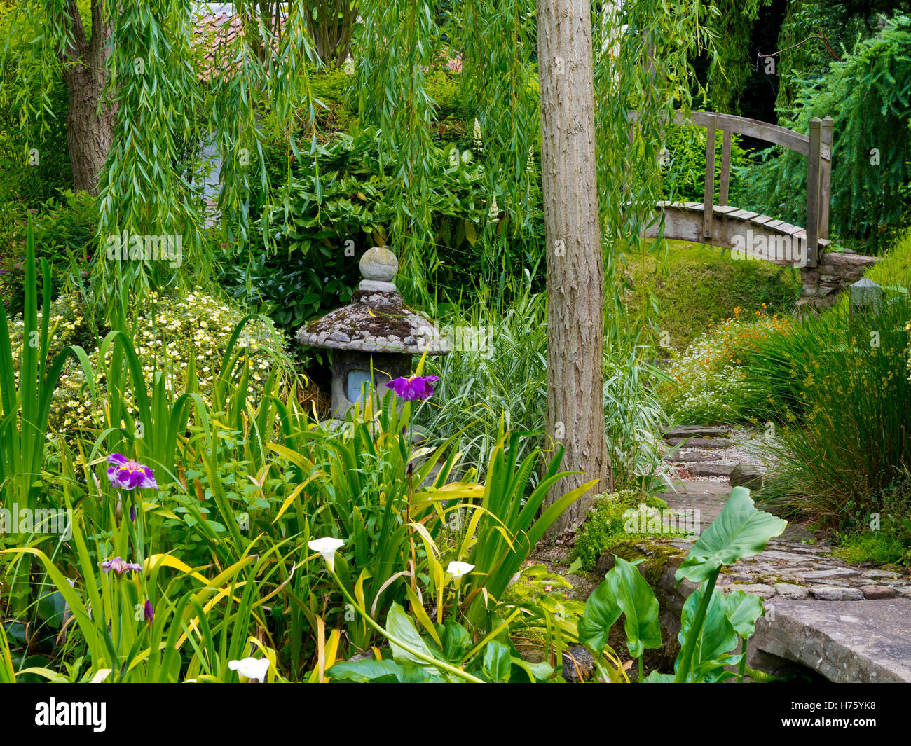 Pure Land Meditation Centre and Japanese Garden near Newark Nottinghamshire England UK Stock Photo