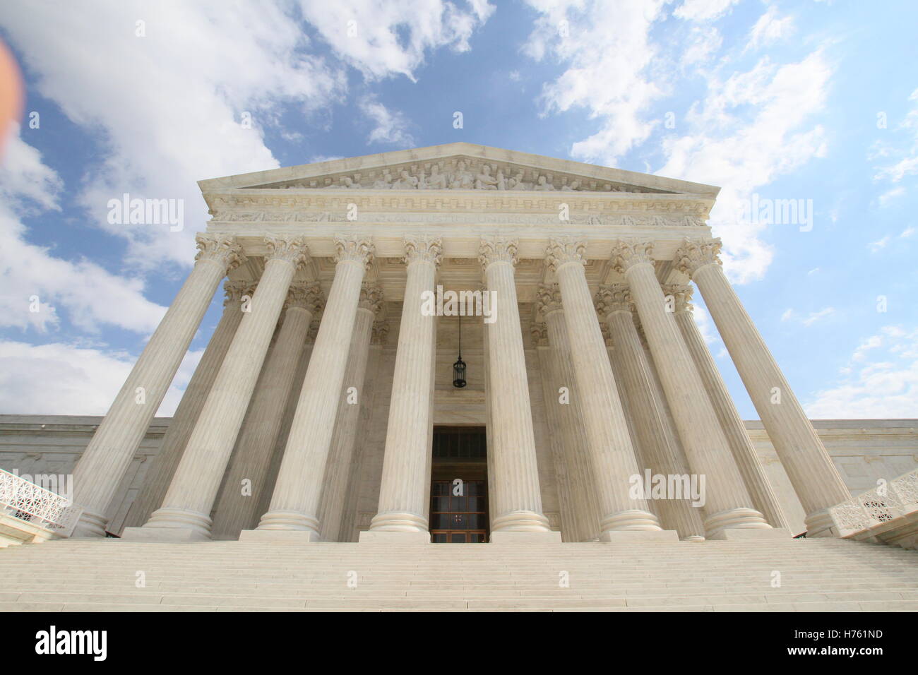 The front and inside of the Supreme Court Washington, dc Stock Photo