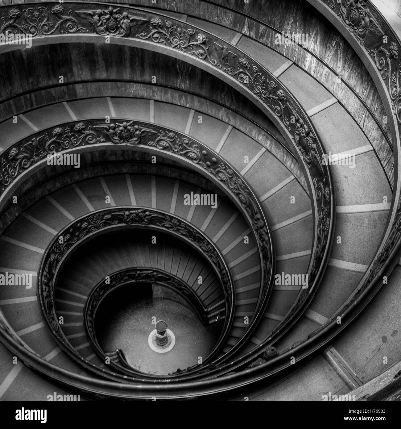 Bramante Staircase, Vatican City State, Italy Stock Photo