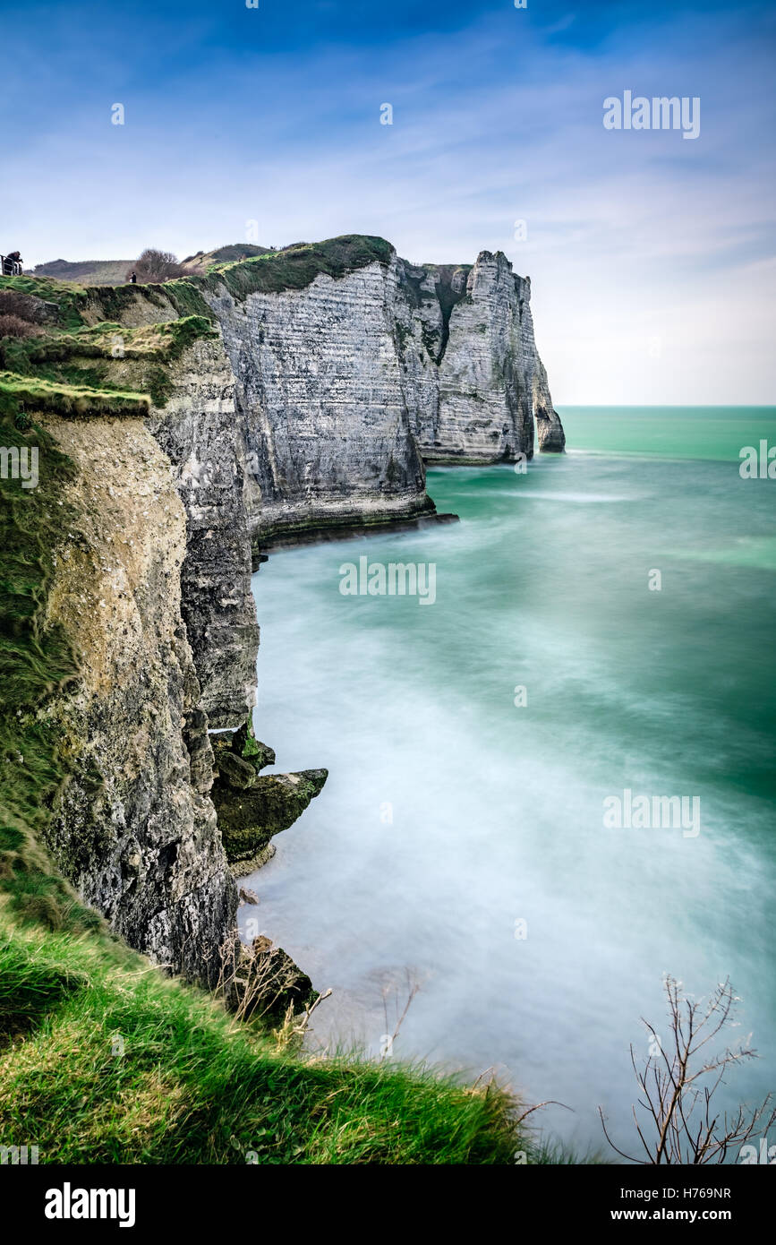 Famous cliffs in etretat hi-res stock photography and images - Alamy