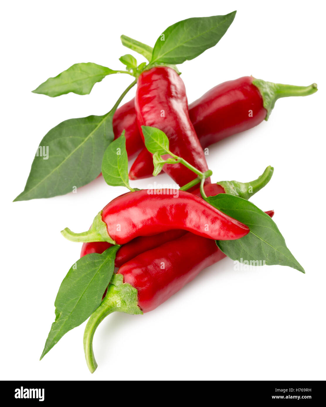 red chili peppers isolated on the white background Stock Photo - Alamy