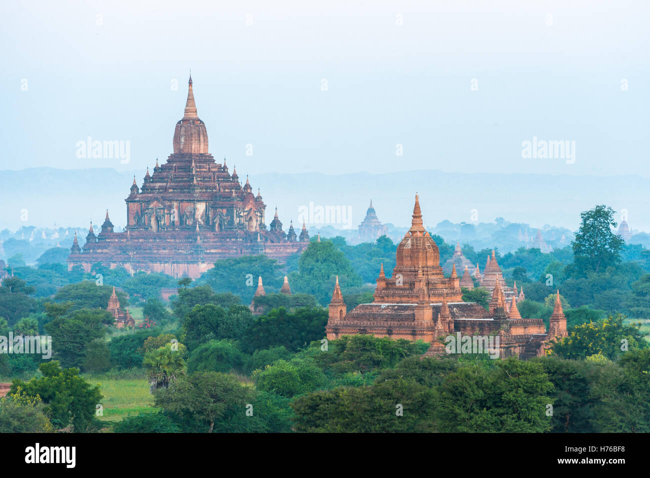 The Temples of Bagan, Mandalay, Myanmar Stock Photo