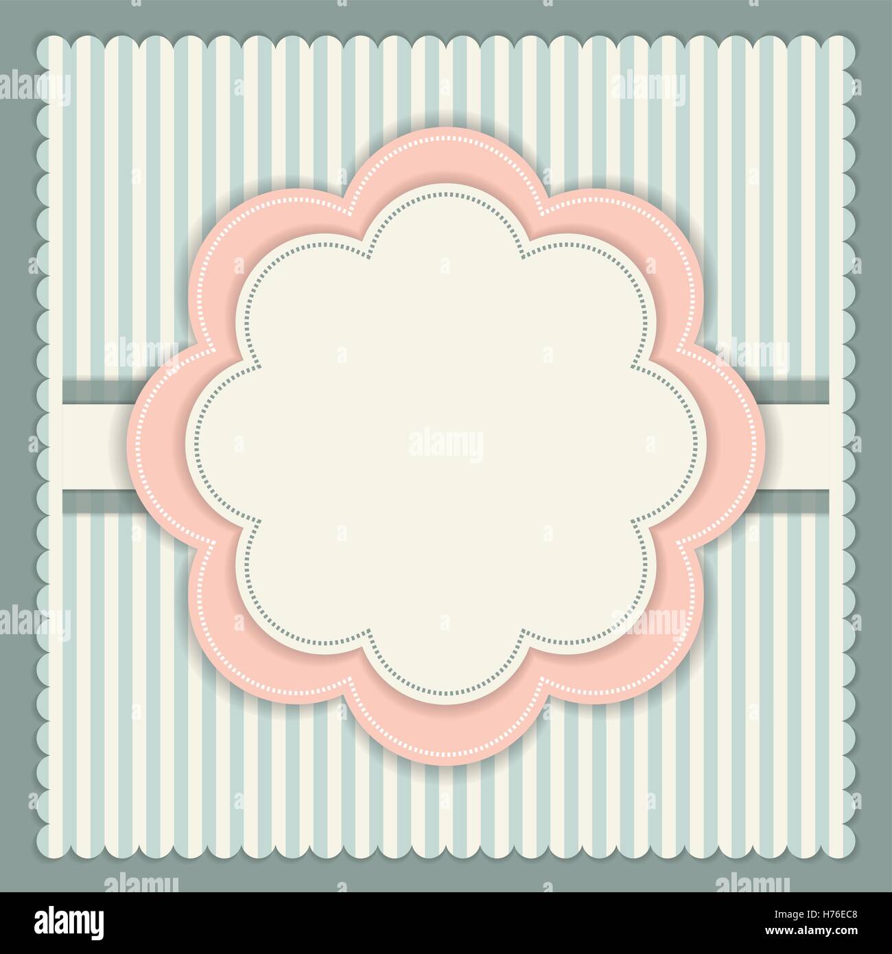 Retro Invitation Shape Retro Invitation Card Stock Vector Image & Art - Alamy