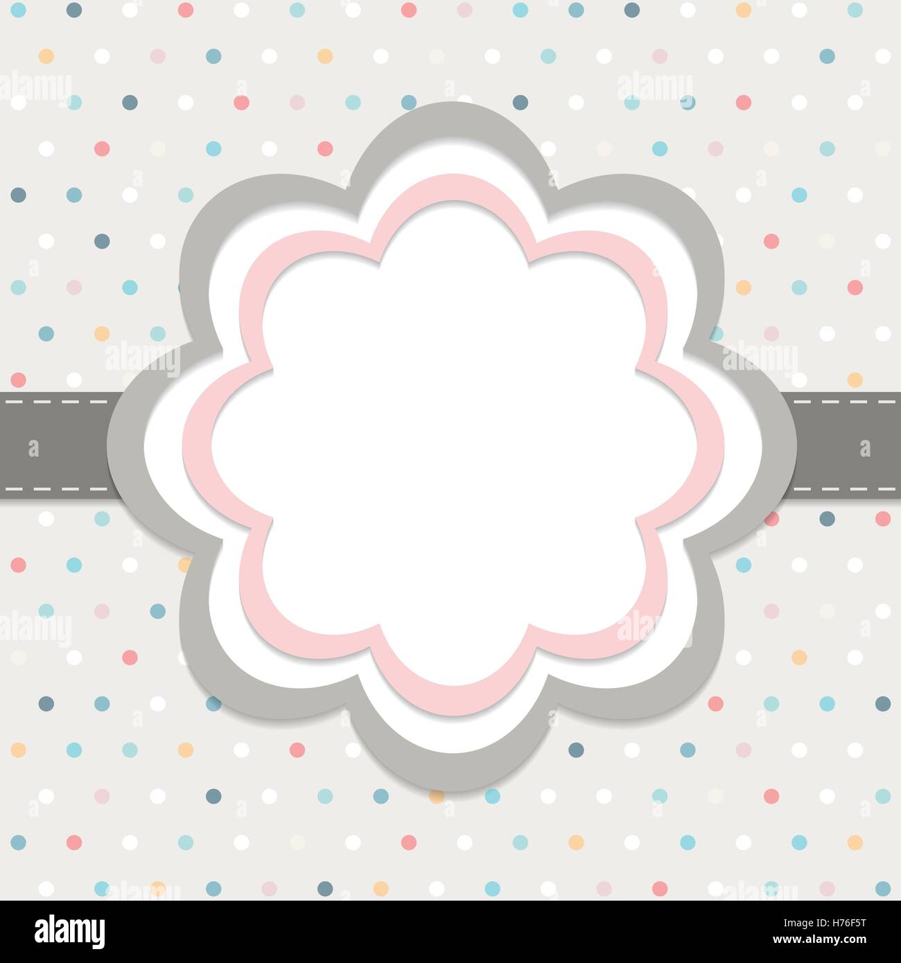 Baby Shower Invitation Card Girl Stock Vector Image & Art - Alamy