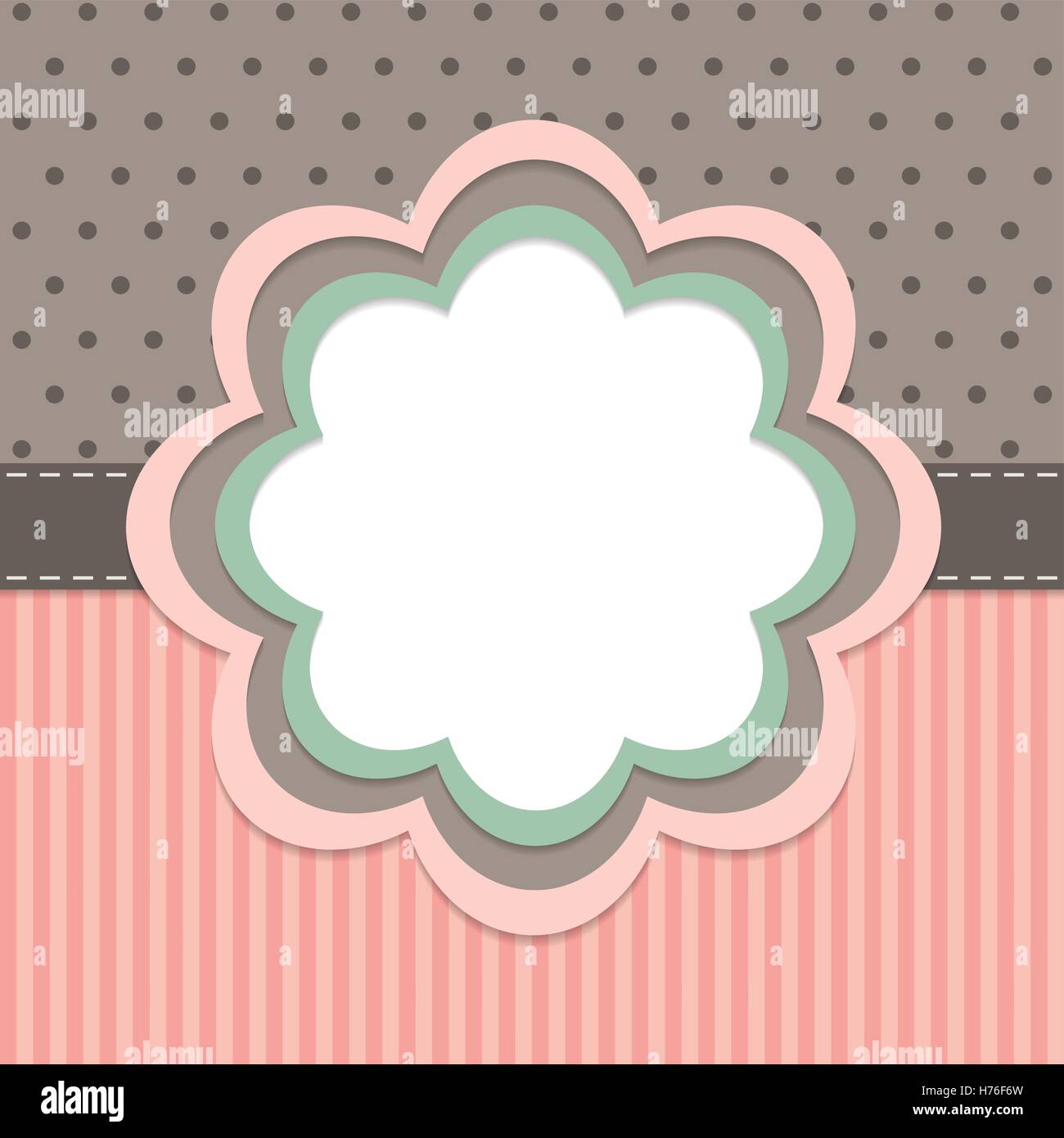 Retro Invitation Shape Retro Invitation Card Stock Vector Image & Art - Alamy