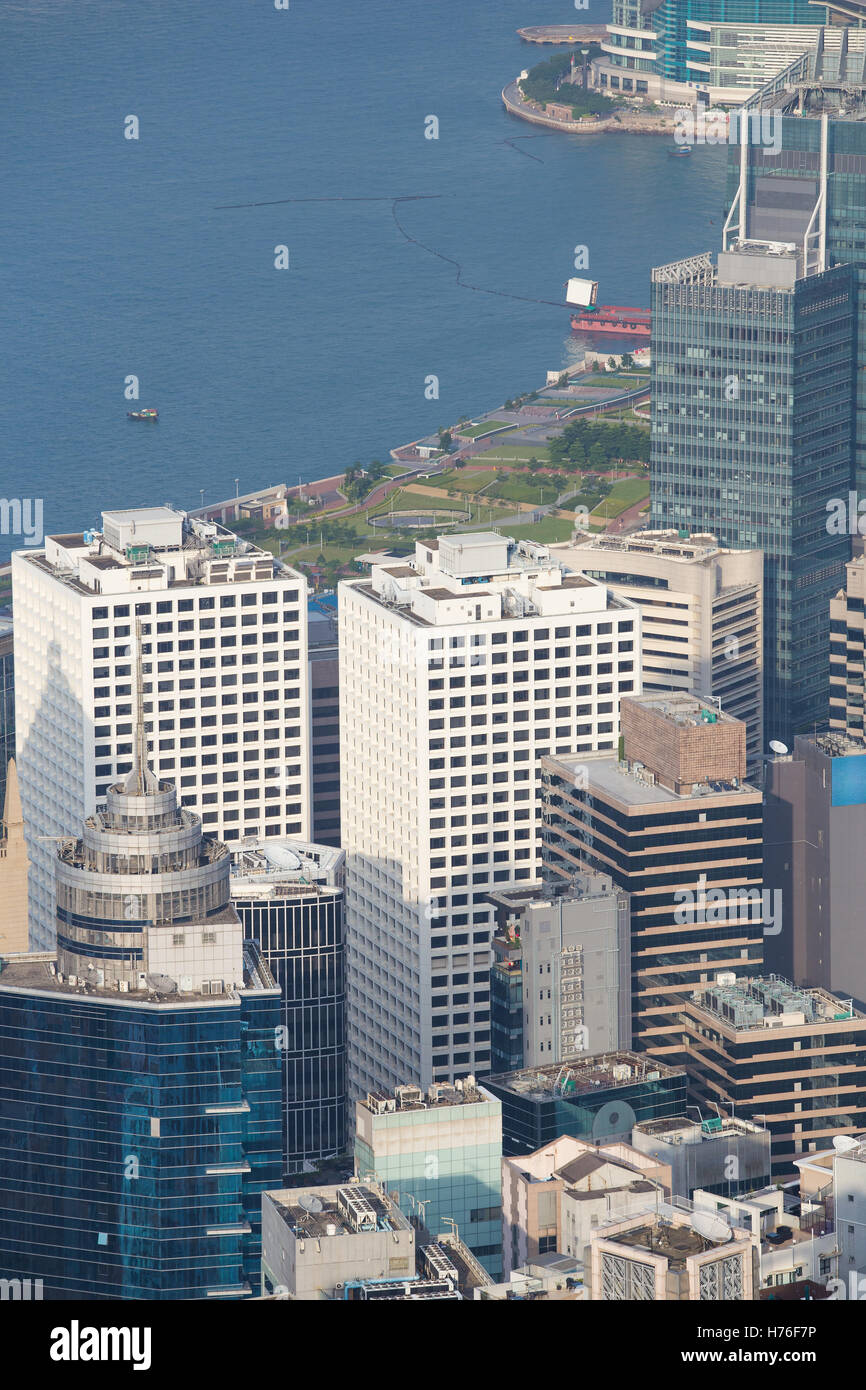 Skyline of Hong Kong city, view from The Peak Stock Photo - Alamy