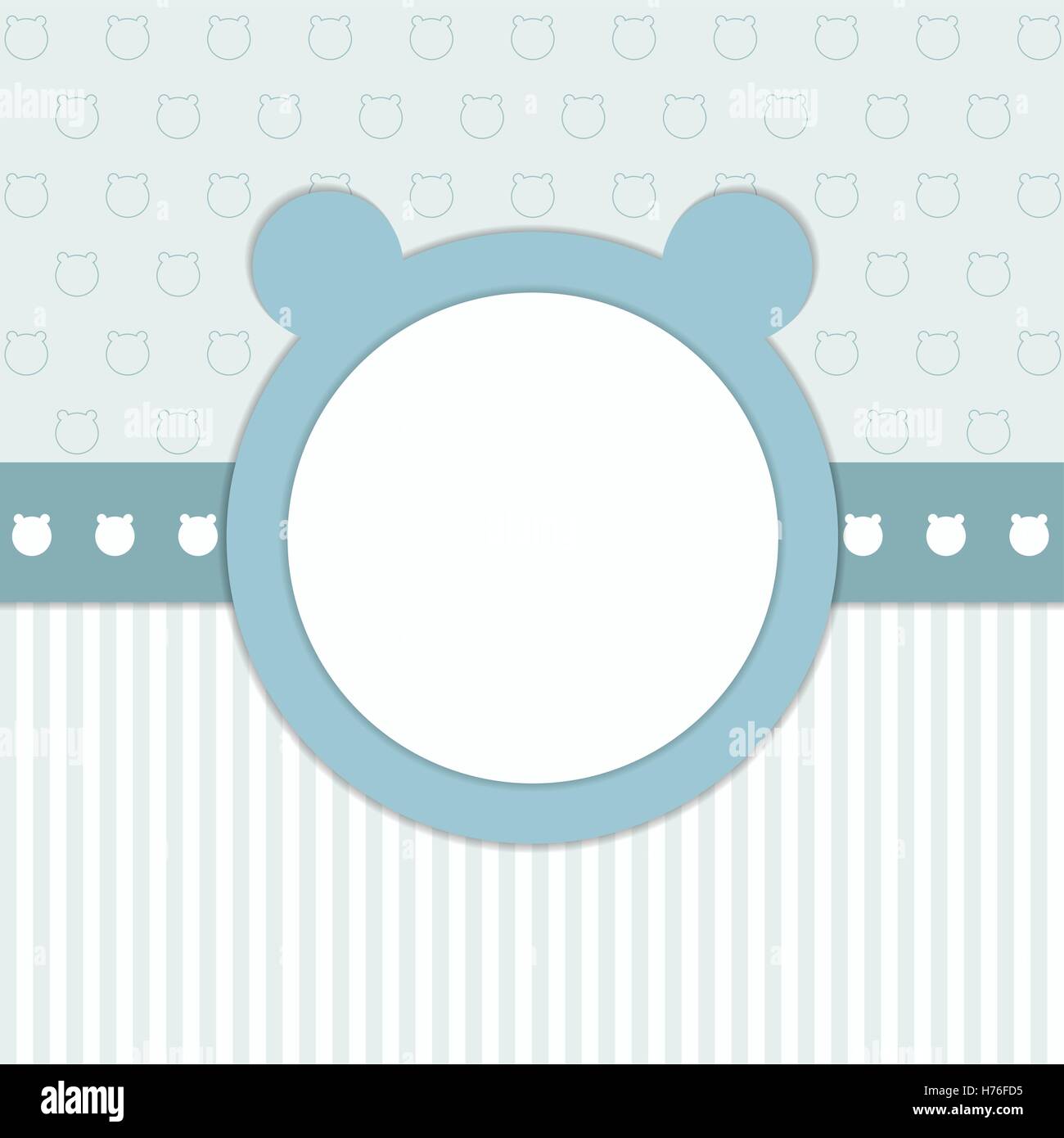 Baby Shower Invitation Card Boy Stock Vector Image & Art Alamy