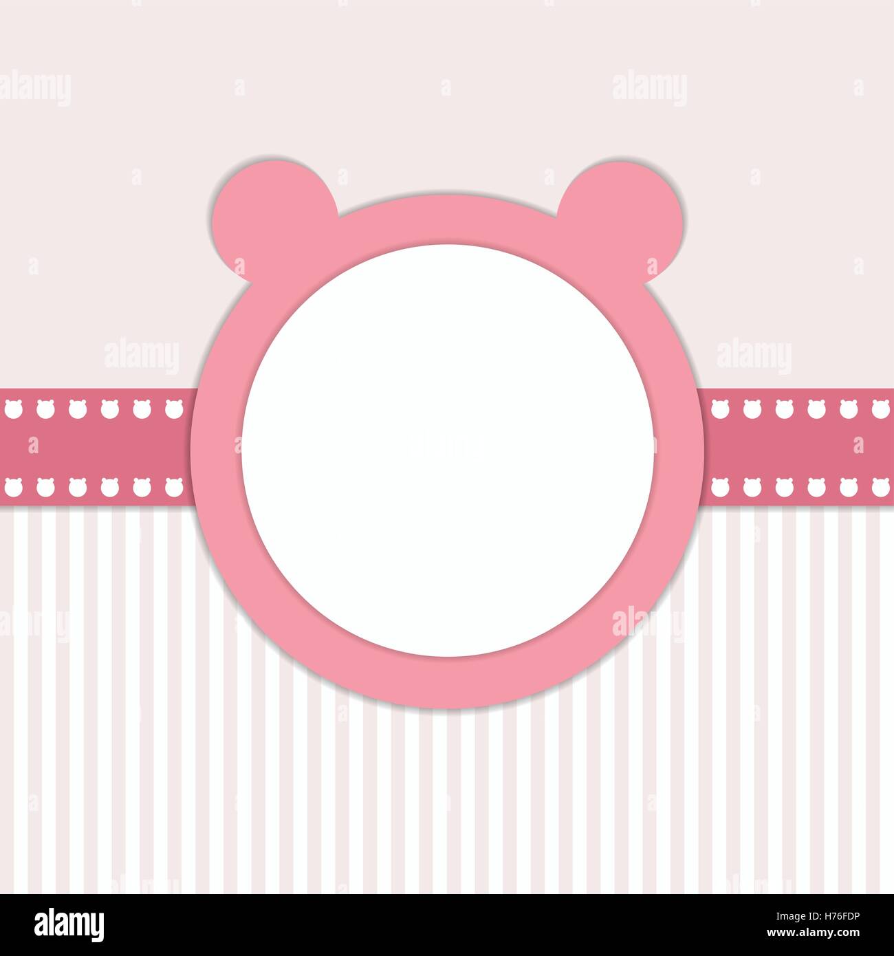 Baby Shower Invitation Card Girl Stock Vector Image & Art - Alamy