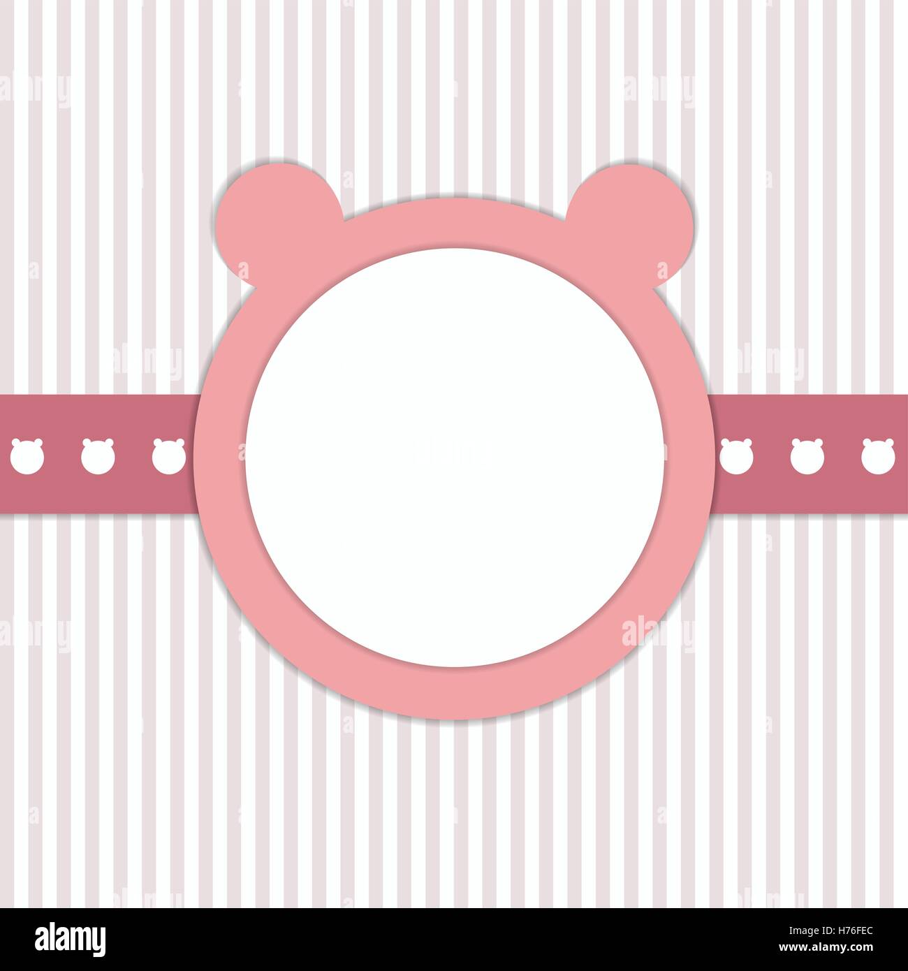 Baby Shower Invitation Card Girl Stock Vector Image & Art - Alamy
