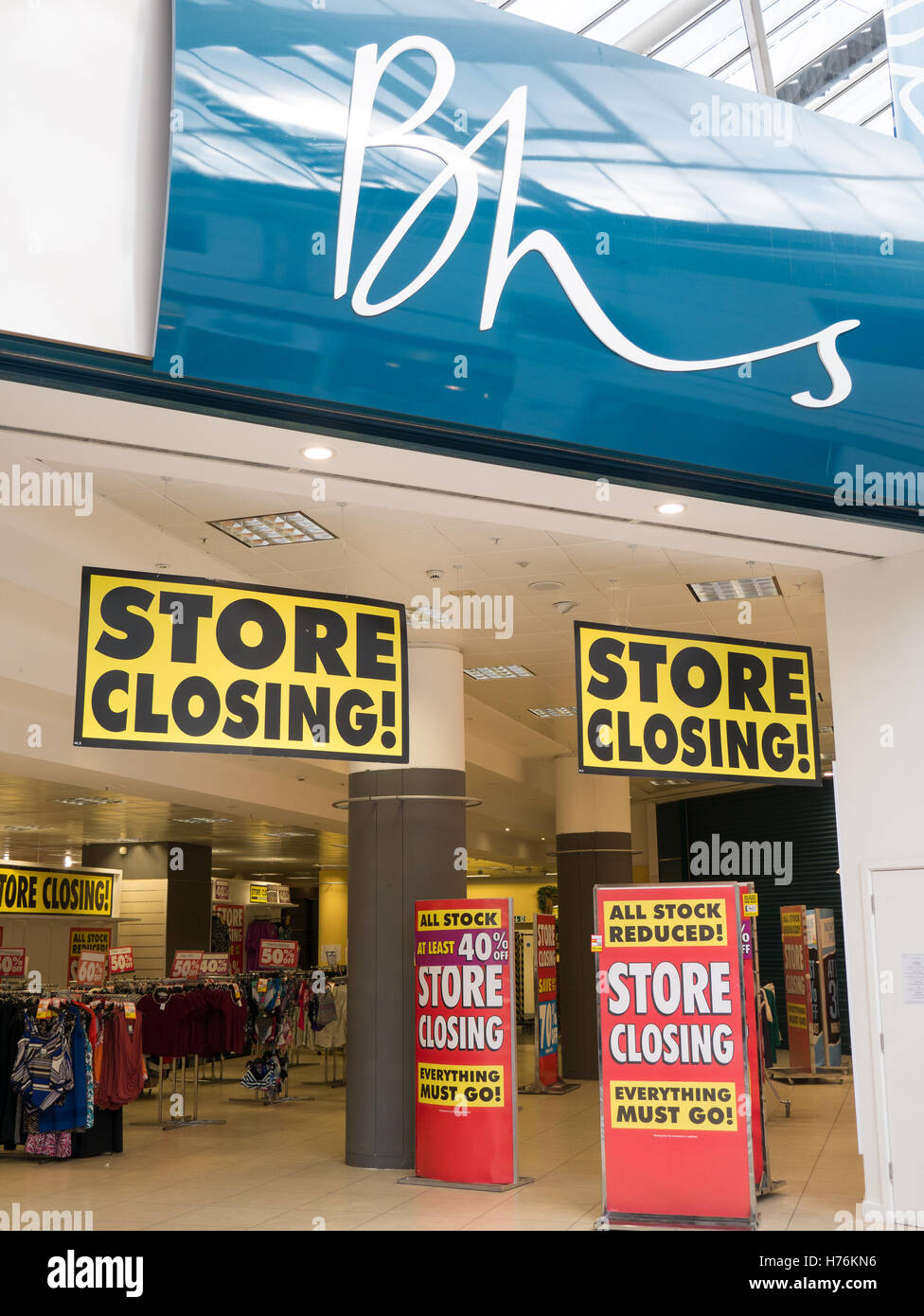 BHS store closing down Stock Photo