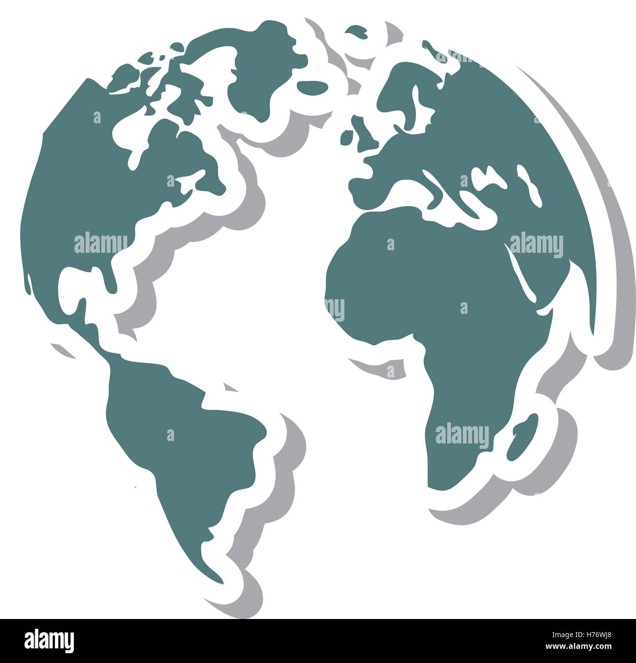 world planet earth isolated icon vector illustration design Stock ...