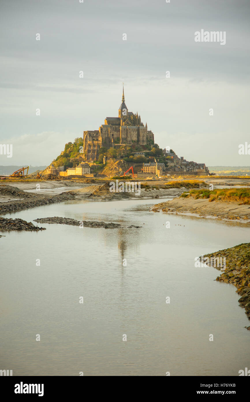 Le Mont-Saint-Michel Monastery, Normandy, France Stock Photo