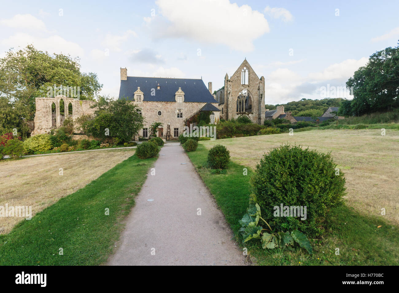 Abbaye de Beauport, Paimpol, Cotes-d'Armor, Brittany, France Stock Photo