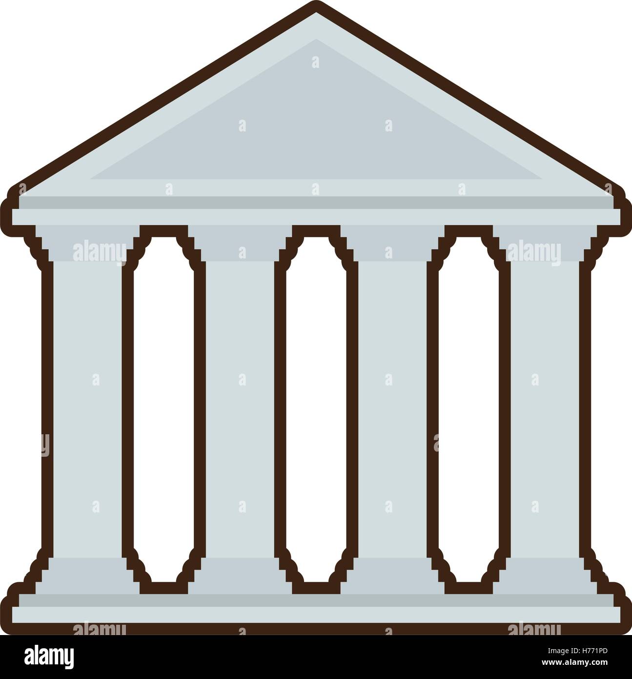 bank building isolated icon vector illustration design Stock Vector ...
