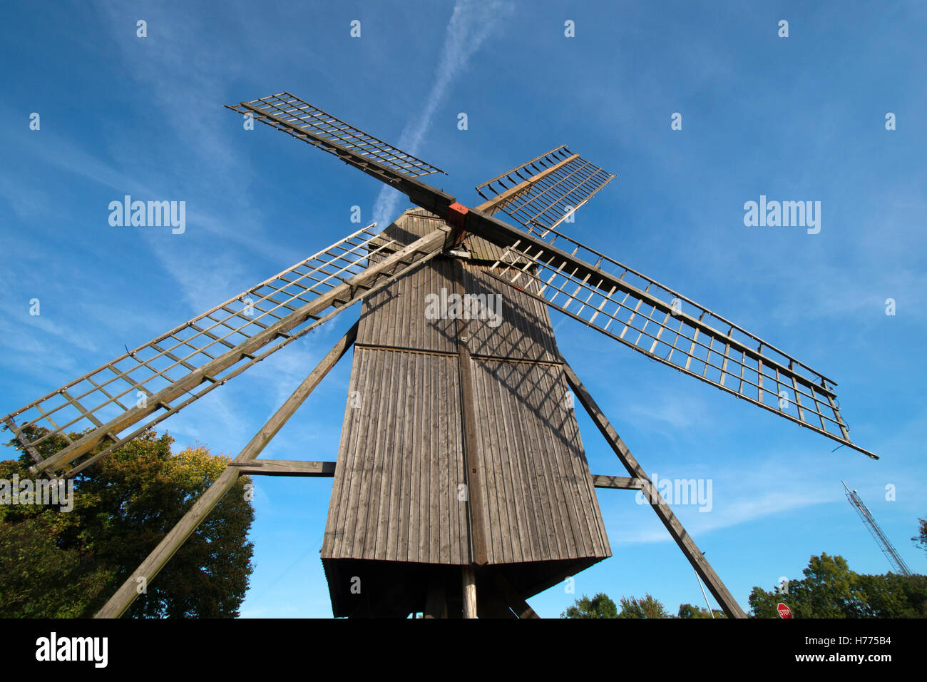 Kvarnkungen windmills, Island Oeland, Sweden Stock Photo
