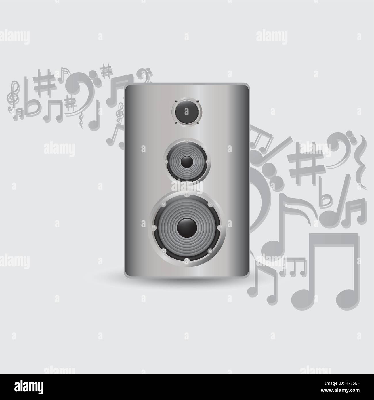 Speaker music sound icon vector illustration graphic design Stock ...