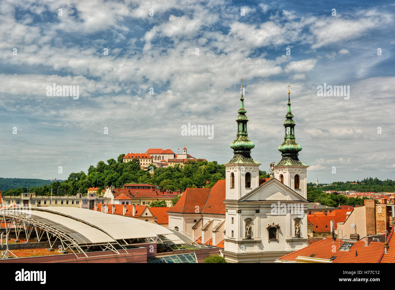 Cathedral and castle, Brno, Czech Republic Stock Photo