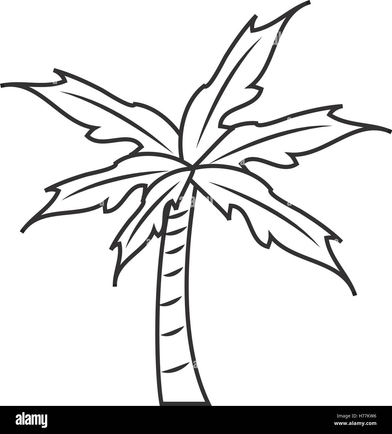 Isolated palm tree design Stock Vector Image & Art - Alamy
