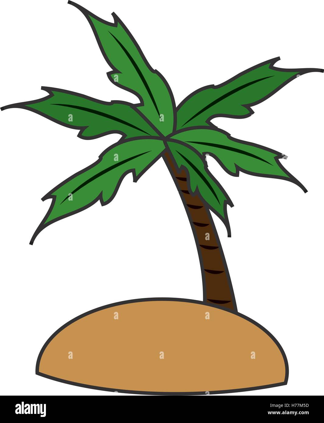 Isolated palm tree design Stock Vector Image & Art - Alamy