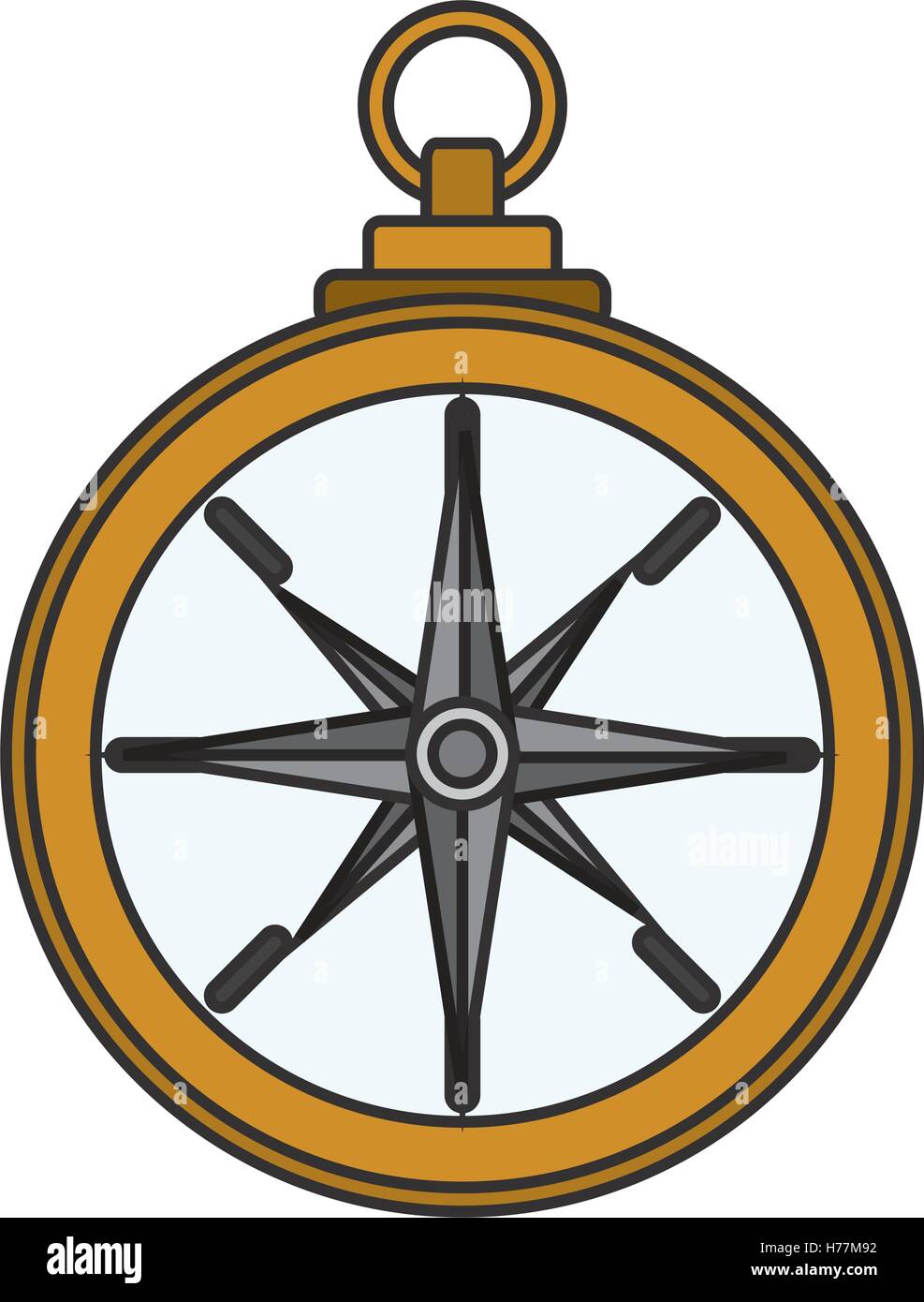 Isolated compass instrument design Stock Vector Image & Art - Alamy