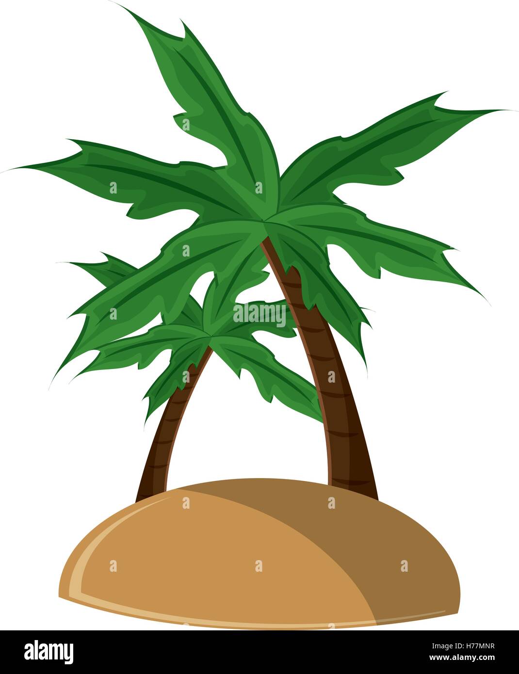 Isolated palm tree and island design Stock Vector Image & Art - Alamy