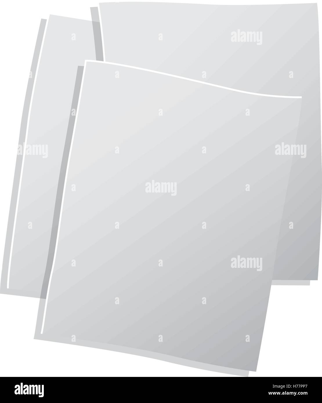 sheets of paper in 3d vector illustration Stock Vector Image & Art - Alamy