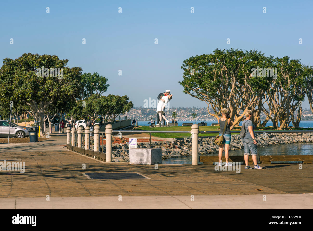 Unconditional Surrender statue, Tuna Harbor Park. San Diego, California