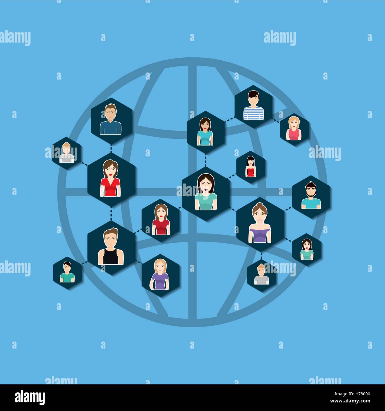 Social media networking icon vector illustration graphic design Stock ...