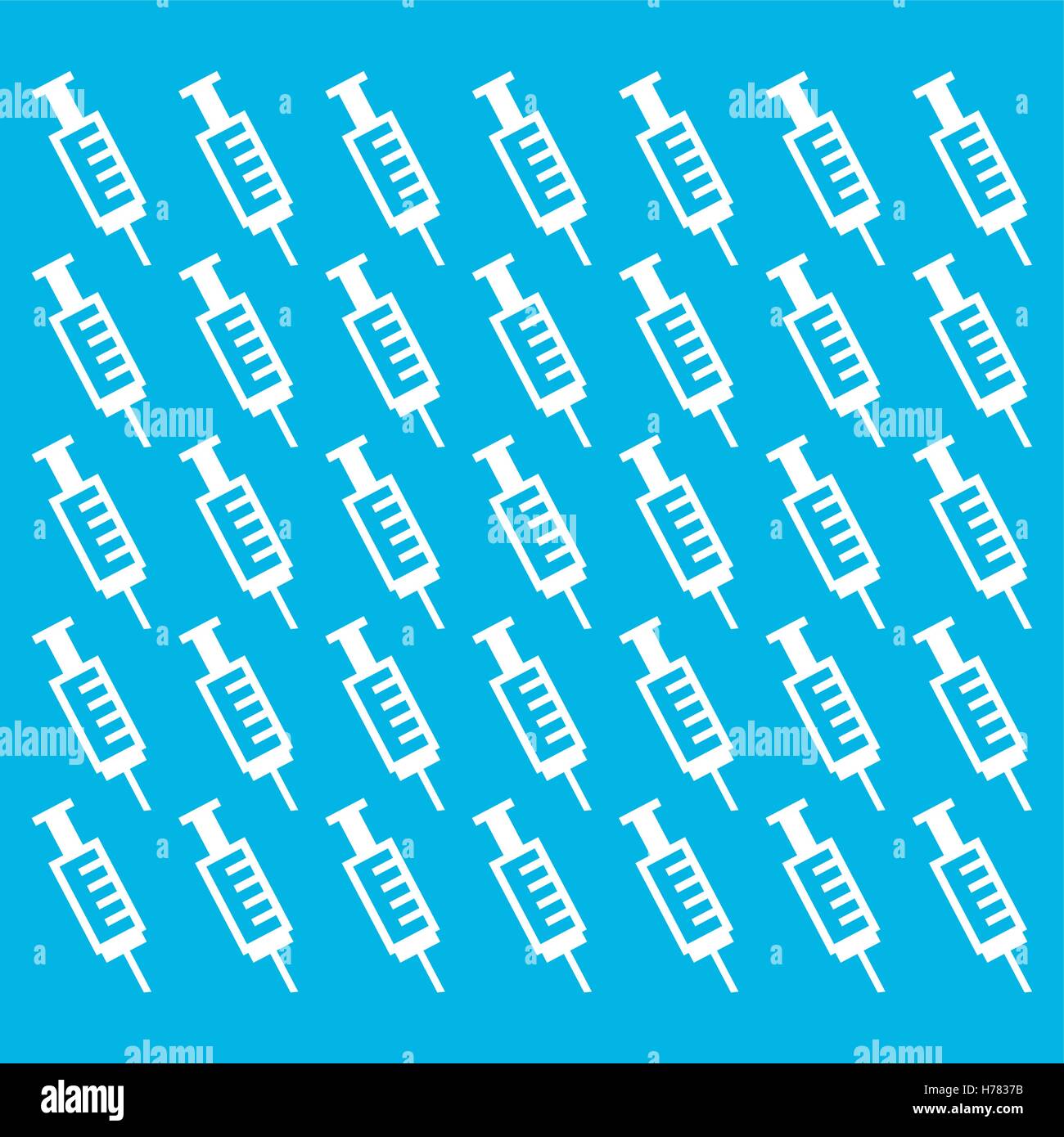 needle syringe medical icon vector illustration graphic design Stock