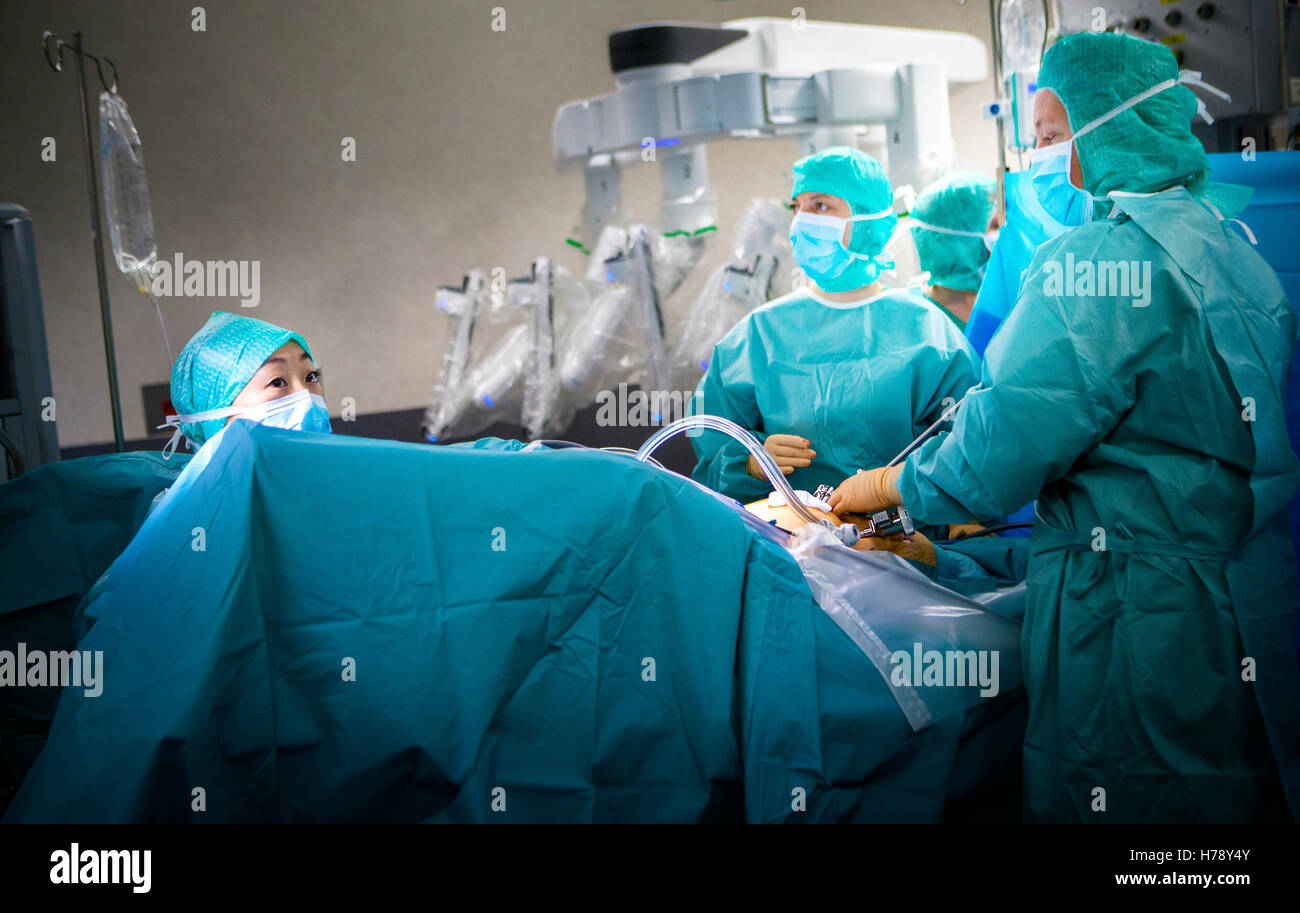 ROBOT-ASSISTED SURGERY Stock Photo