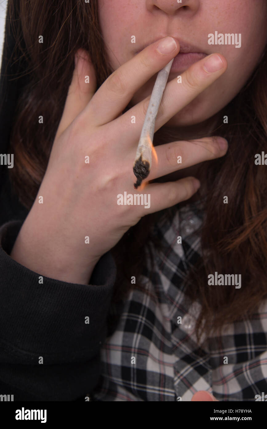 SUBSTANCE ABUSE, CANNABIS Stock Photo