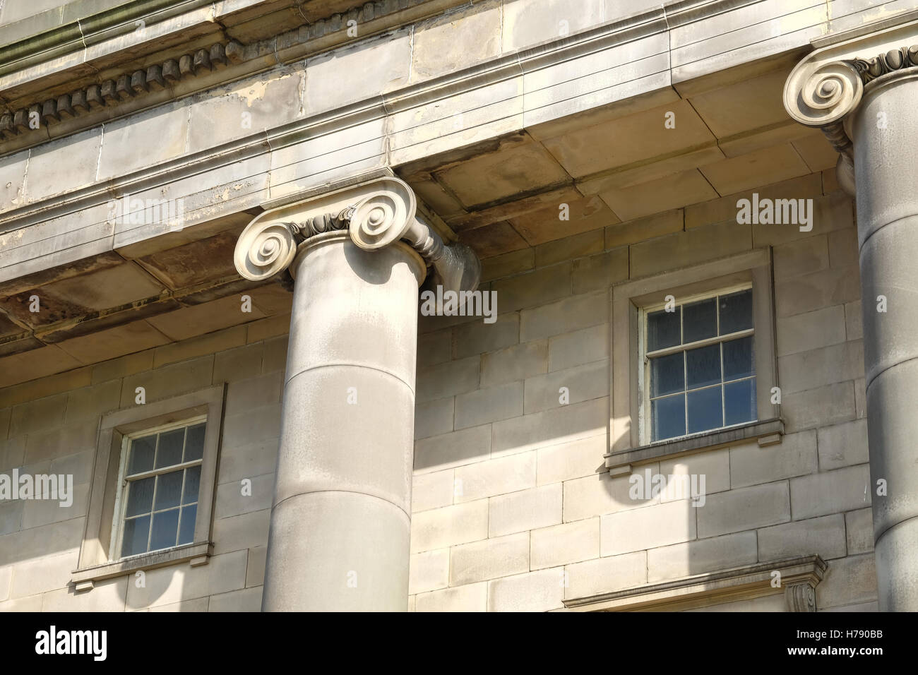 Architectural detail of the former Curzon Street Station, Birmingham, UK Stock Photo