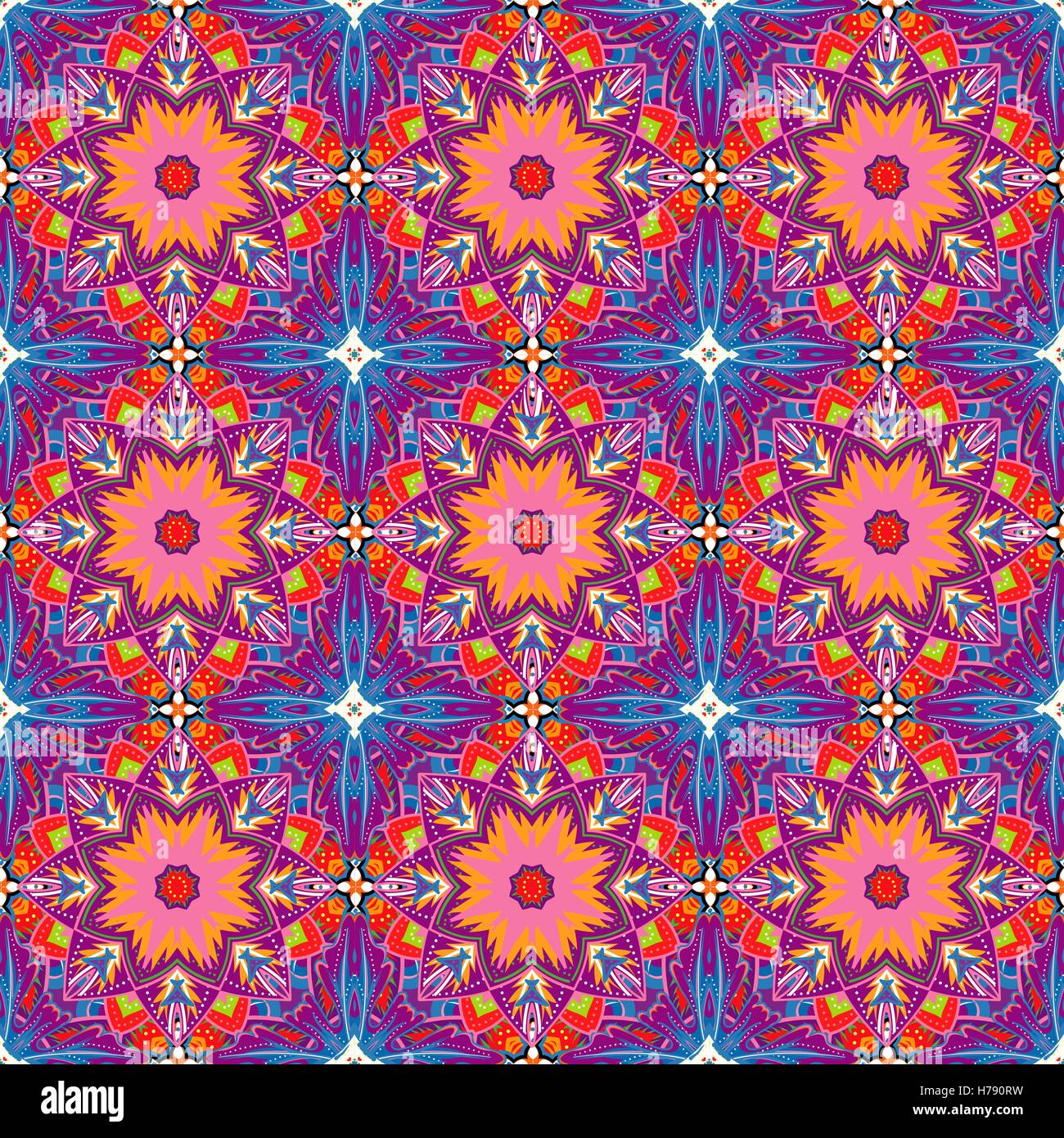 Beautiful seamless ornamental tile background vector illustration Stock ...