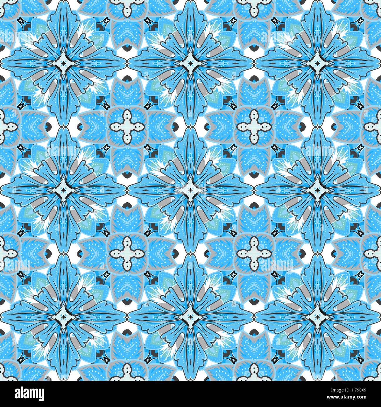 Beautiful seamless ornamental tile background vector illustration Stock ...