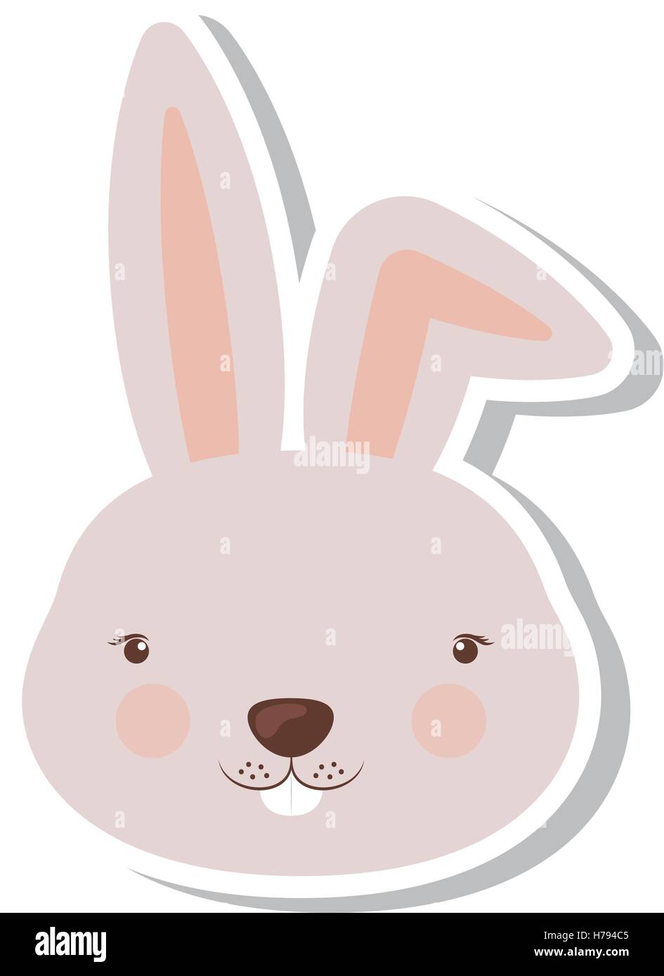 Little Animal Concept About Cute Rabbit Design, Vector Illustration 