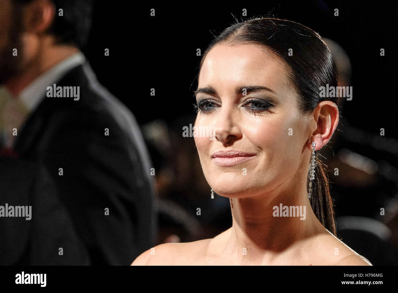 Kirsty Gallacher arrives on the Red Carpet for the Daily Mirror Pride of Britain Awards on 31/10/2016 at The Grosvenor House Hotel, London. Pictured: Kirsty Gallacher. Picture by Julie Edwards. Stock Photo