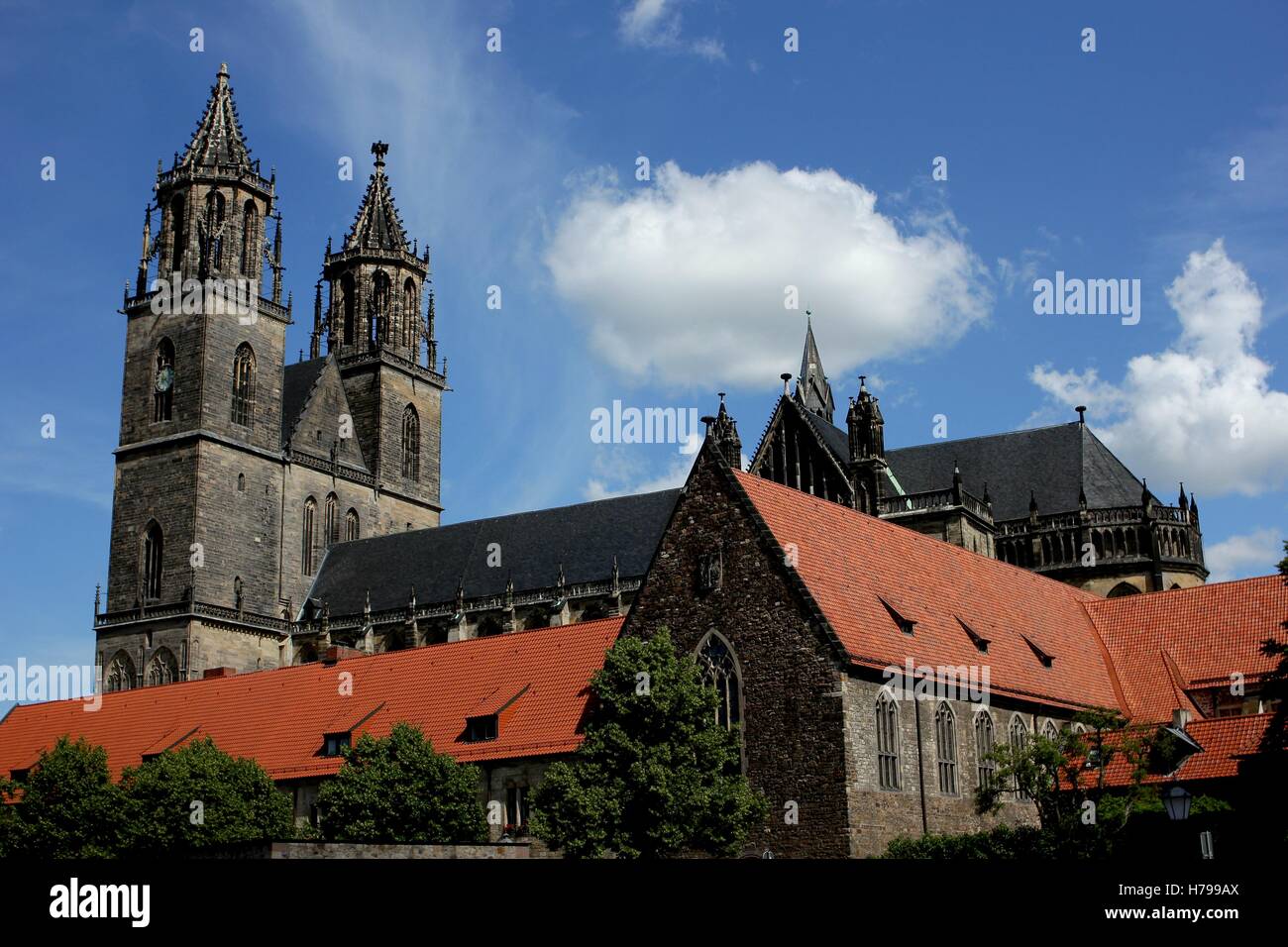 Magdeburg Cathedral, Dom. Stock Photo