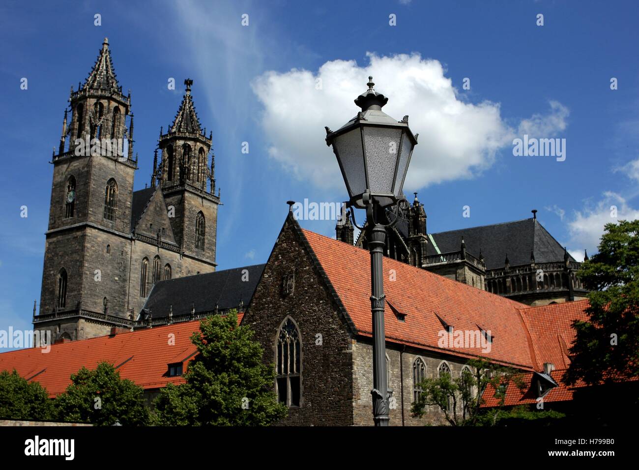 Magdeburg Cathedral, Dom. Stock Photo